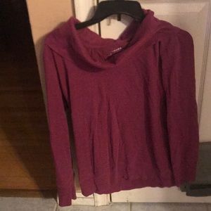 Women’s Large Sonoma Purple Cowl-Neck Sweater